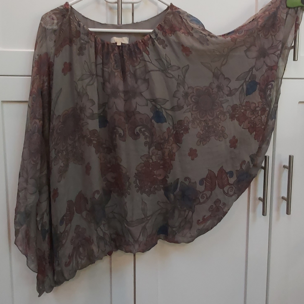 Ambra batwing silk top